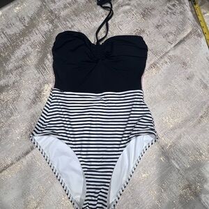 Victoria's Secret Kids Swim One Piece in Navy and White